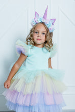 Load image into Gallery viewer, Unicorn dress in mint