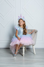 Load image into Gallery viewer, Unicorn trail dress in blue