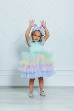 Load image into Gallery viewer, Unicorn dress in mint
