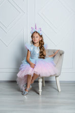 Load image into Gallery viewer, Unicorn trail dress in blue
