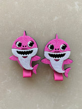 Load image into Gallery viewer, Trio of Baby Shark hair clips

