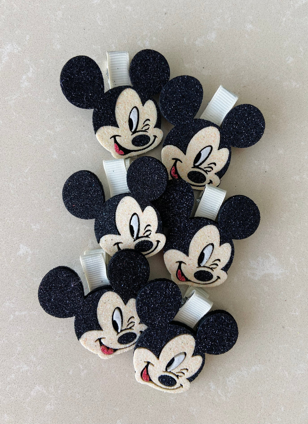 Pair of Mickey Mouse hairclips