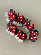 Load image into Gallery viewer, Pair of Minnie Mouse Oops hair ties
