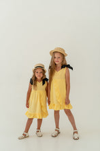 Load image into Gallery viewer, Muslin summer dress in yellow
